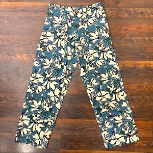 Banana Republic High Wasted Floral Wide Leg Pant 00P